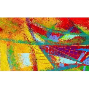 Endast idag Canvastavla YTY Abstract & Fractals Flerfärgad 120x50 cm - Inredning