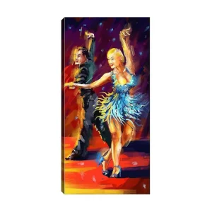 Canvastavla DKY People Flerfärgad 50x120 cm - Inredning Köp online