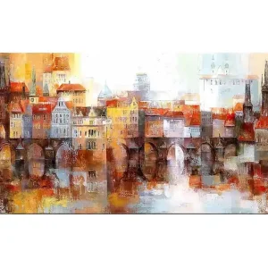 Canvastavla YTY Buildings & Cityscapes Flerfärgad 120x50 cm - Inredning Sista chansen