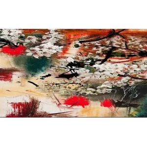 Trygg betalning Canvastavla YTY Floral & Botanical Flerfärgad 120x50 cm - Inredning