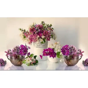 Canvastavla YTY Floral & Botanical Flerfärgad 120x50 cm - Inredning I lager