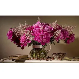 Canvastavla YTY Floral & Botanical Flerfärgad 120x50 cm - Inredning Sista chansen
