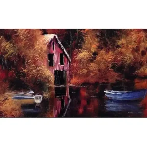 Extra rabatt Canvastavla YTY Landscape & Nature Flerfärgad 120x50 cm - Inredning
