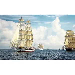 Canvastavla YTY Nautical & Beach Flerfärgad 120x50 cm - Inredning Nyhet