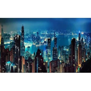 Canvastavla YTY Buildings & Cityscapes Flerfärgad 120x50 cm - Inredning Expressleverans