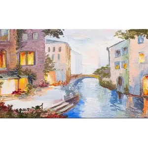 Canvastavla YTY Buildings & Cityscapes Flerfärgad 120x50 cm - Inredning Outlet