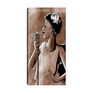 Billigare Canvastavla DKY People Flerfärgad 50x120 cm - Inredning