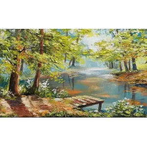 Populärt val Canvastavla YTY Landscape & Nature Flerfärgad 120x50 cm - Inredning