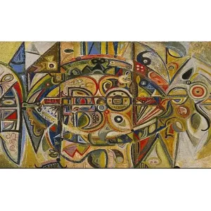 Canvastavla YTY Abstract & Fractals Flerfärgad 120x50 cm - Inredning Snabb frakt