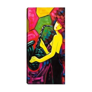 Utförsäljning Canvastavla DKY Abstract & Fractals Flerfärgad 50x120 cm - Inredning