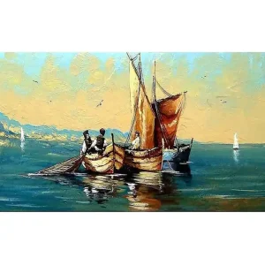Canvastavla YTY Nautical & Beach Flerfärgad 120x50 cm - Inredning Säker betalning