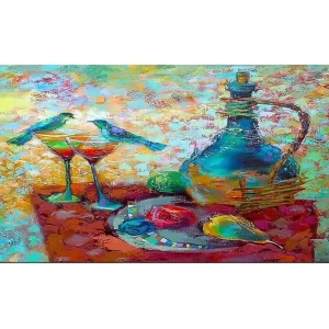 Begränsat antal Canvastavla YTY World Cultures Flerfärgad 120x50 cm - Inredning