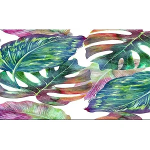 Säker betalning Canvastavla YTY Floral & Botanical Flerfärgad 120x50 cm - Inredning