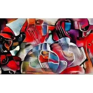 Utförsäljning Canvastavla YTY Abstract & Fractals Flerfärgad 120x50 cm - Inredning