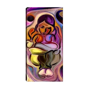 Endast idag Canvastavla DKY Abstract & Fractals Flerfärgad 50x120 cm - Inredning