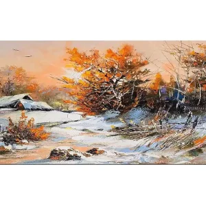 Rabatt Canvastavla YTY Landscape & Nature Flerfärgad 120x50 cm - Inredning
