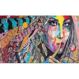 Begränsad tid Canvastavla YTY People Flerfärgad 120x50 cm - Inredning