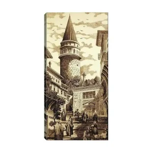 Canvastavla DKY Cities & Countries Flerfärgad 50x120 cm - Inredning Endast idag