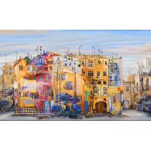 Canvastavla YTY Buildings & Cityscapes Flerfärgad 120x50 cm - Inredning Bästa pris