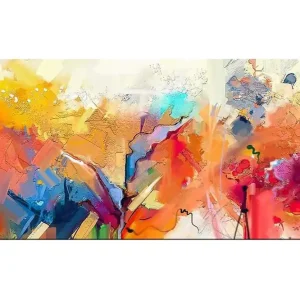 Extra rabatt Canvastavla YTY Abstract & Fractals Flerfärgad 120x50 cm - Inredning