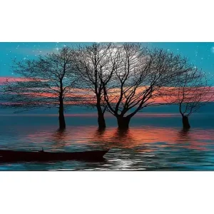 Premium Canvastavla YTY Landscape & Nature Flerfärgad 120x50 cm - Inredning