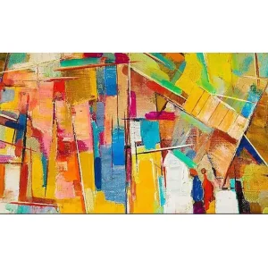 Canvastavla YTY Abstract & Fractals Flerfärgad 120x50 cm - Inredning Beställ nu