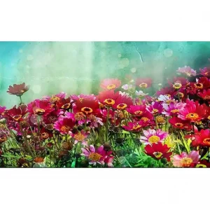 risnedsättning Canvastavla YTY Floral & Botanical Flerfärgad 120x50 cm - Inredning