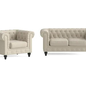 Begränsad tid Chesterfield LYX 2+1 - SYN0000058, SYN0000063 - Möbler