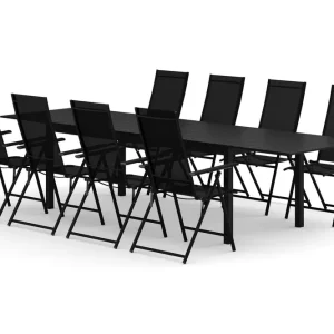 Tunis utomhus matgrupp förlängningsbart 205/305x90 cm med 8 Sanna positionsstolar - Utemöbler Lägg i varukorgen