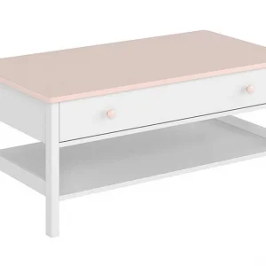 Billigare Hilts Soffbord 110 cm med Förvaring Lådor + Hylla - Möbler