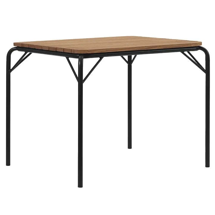 Populärt val Vig Bord 90x90 cm, Robiniaträ / Svart