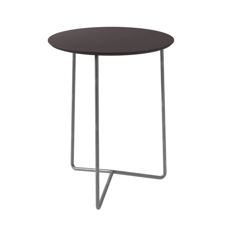 Populärt val High Tech Bord Ø60 cm, Charcoal / Varmförzinkat Stål