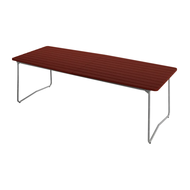 Erbjudandepris B31 Bord 92x230 cm, Mörkröd / Varmförzinkat Stål
