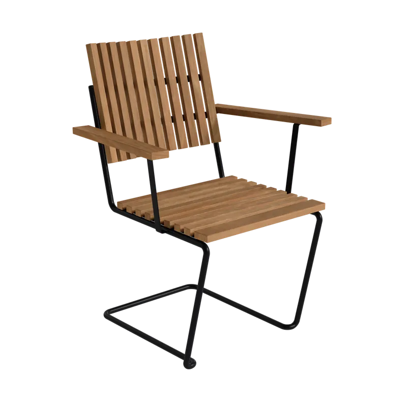 Billigare Bovik Fåtölj, Teak / Svart Stål