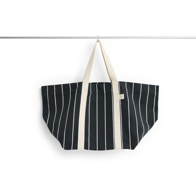 Bästa pris Outdoor Market Picnic Bag Medium, Black With Beige Stripe
