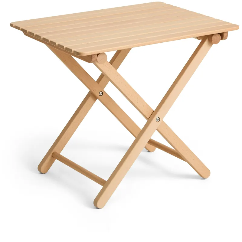 I lager Outdoor Market Folding Table Small, Natural