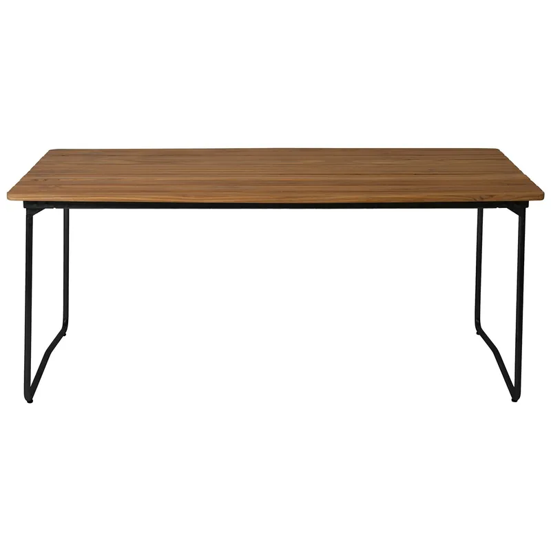 B31 Bord 92x170 Cm, Obehandlad Teak / Svart Kampanjpris