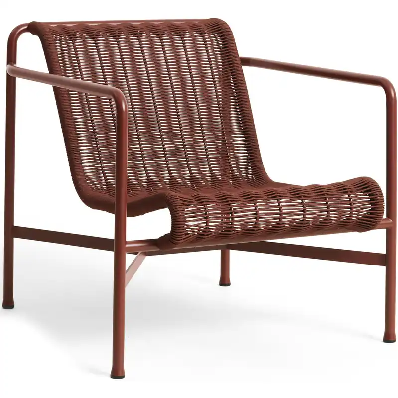 Expressleverans Palissade Cord Loungefåtölj Låg, Iron Red