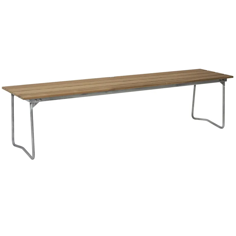 Bänk 9 170 cm, Oljad Ek / Varmförzinkat Stål Nedsatt pris