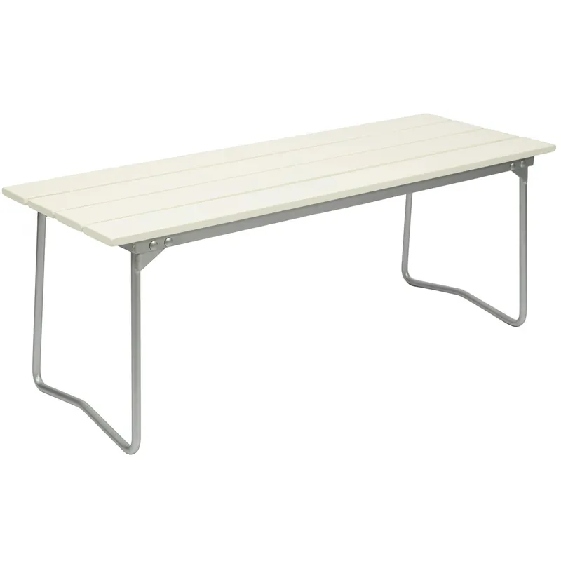 Erbjudande Bänk 8 110 cm, Vitlackad Ek / Varmförzinkat Stål