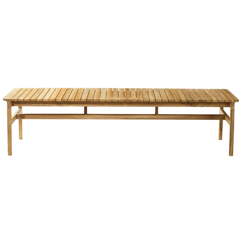 I lager M10 Sammen Bänk Utomhus Teak, 50x185,5 cm