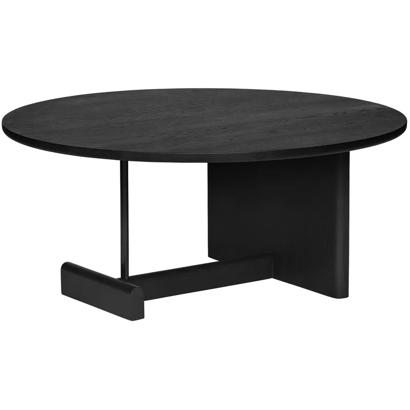 Populär Koku Soffbord Runt H:35 cm, Svartbetsad Ek