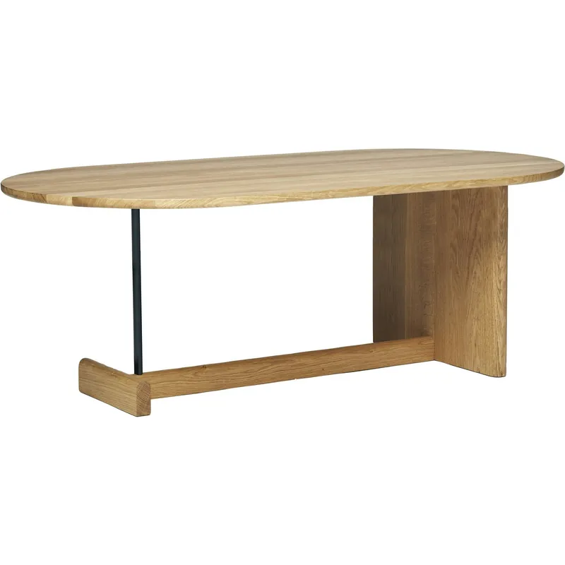 Snabb frakt Koku Soffbord Ovalt H:42 cm, Mattlackad Ek