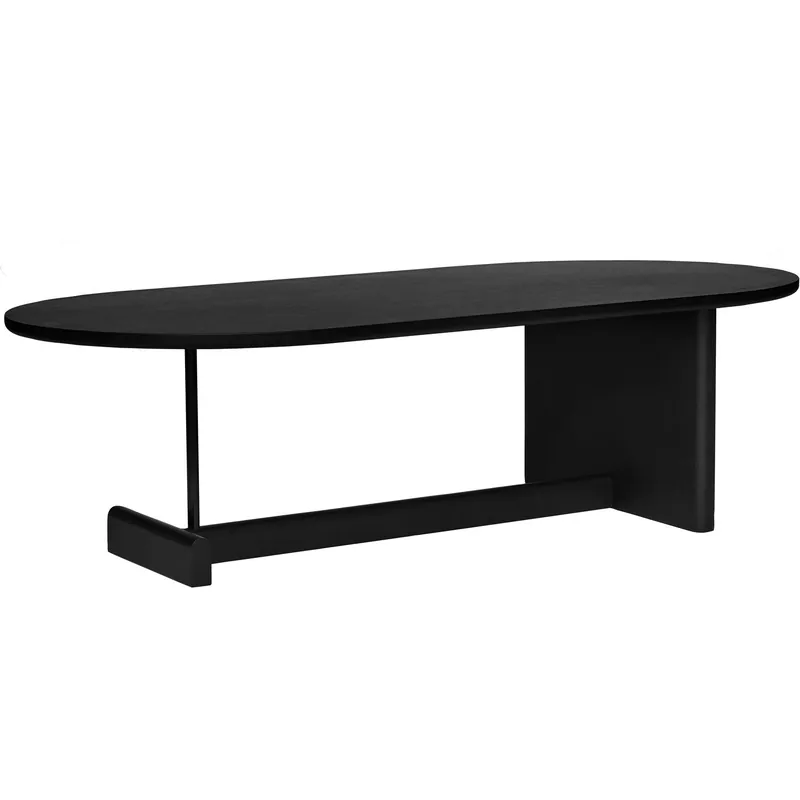 Koku Soffbord Ovalt H:35 cm, Svartbetsad Ek Lägg i varukorgen