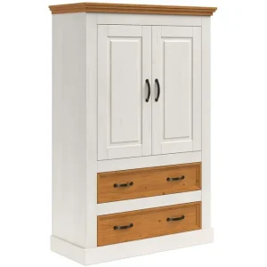 Loft24 Selma Garderob 86x131 cm Vit - Förvaring Billigare
