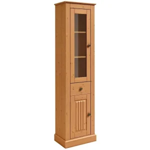 Loft24 Mille Vitrinskåp 47x182 cm Brun - Förvaring Extra rabatt