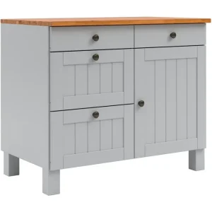 Kampanjpris Loft24 Alby Skänk 85 cm Grå - Förvaring