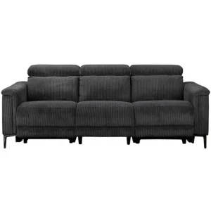 Loft24 Reclinersoffa utan hörn Loft24 Lund Reclinersoffa 3-sits Grå - Möbler Handla nu