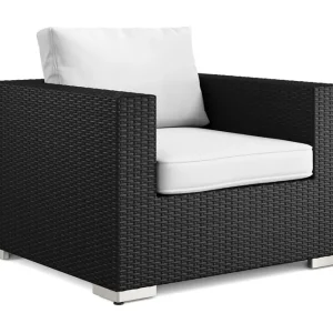 Snabb leverans Comfort Garden Bahamas Loungefåtölj utomhus i konstrotting Svart - Utemöbler & utemiljö