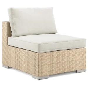 Beställ nu Comfort Garden Bahamas Mittmodul utomhus i konstrotting med Ljus vattenavisande dyna Beige - Utemöbler & utemiljö